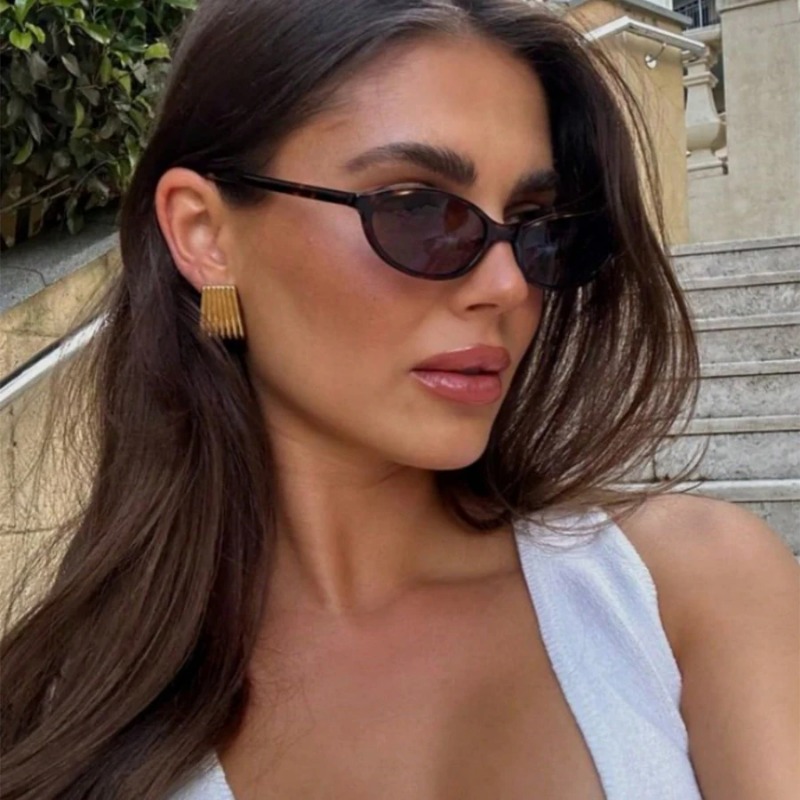 Retro Oval Frame Sunglasses Fa - مراجعة Sunglasses Cat Eye وسعره