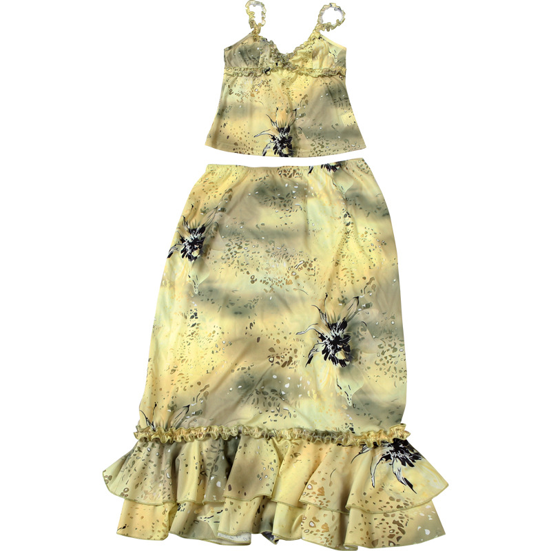 Women's Dress 2 Piece Floral P - مراجعة Midi Skirt Floral وسعره