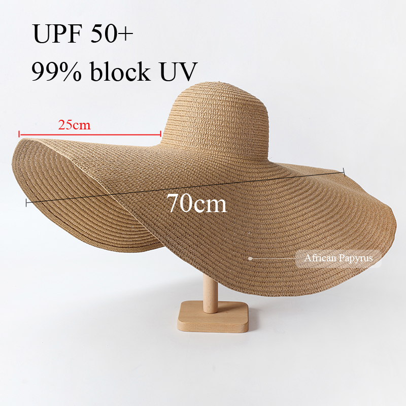 70cm Oversized  Wide Brim Sun  - مراجعة Hat Floppy Wide وسعره