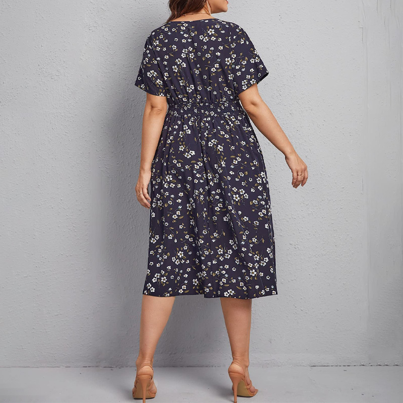 Plus Size Women's Dress, Flowe - مراجعة Romper Floral Print وسعره
