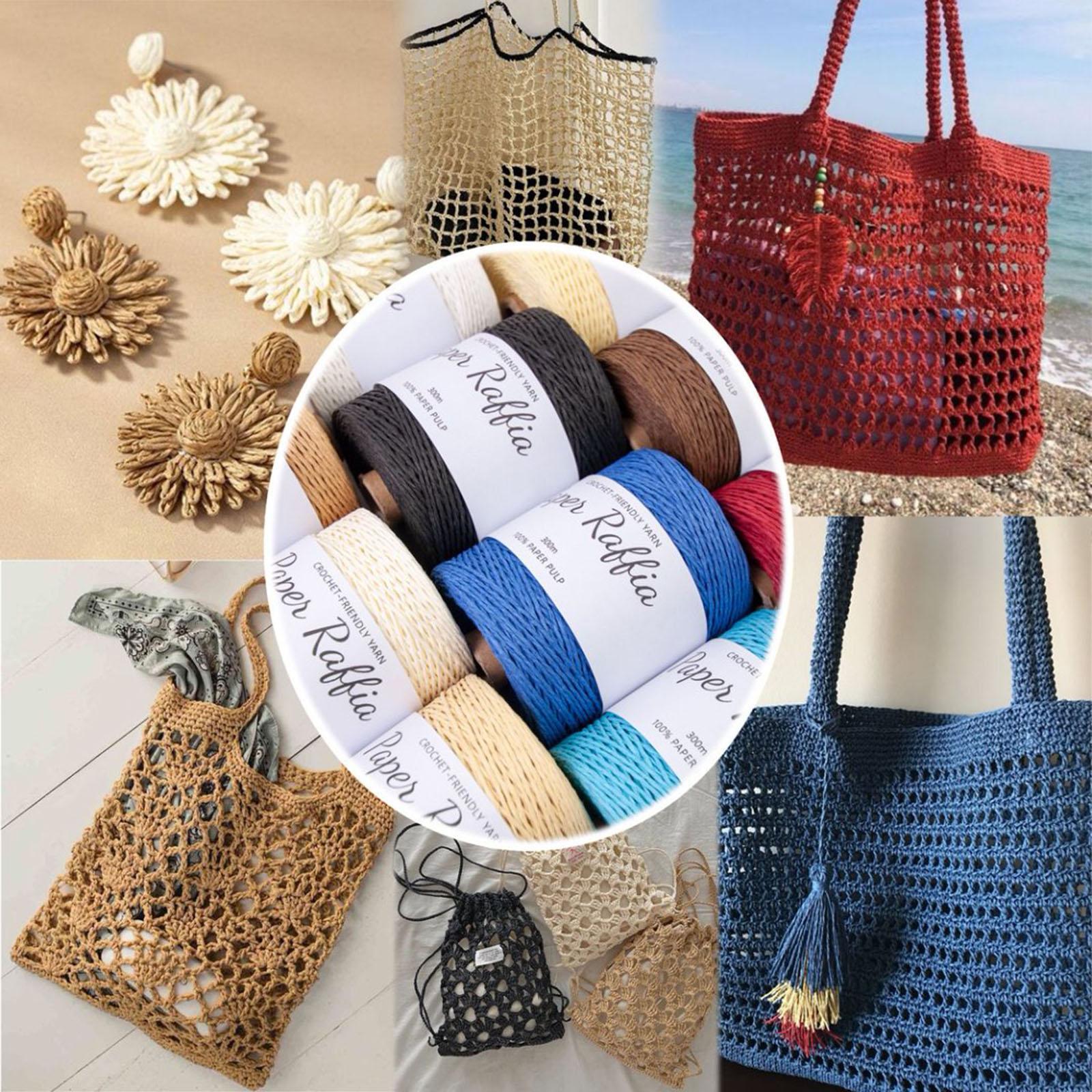 Cotton Raffia Raffia String 32 - مراجعة Crochet Bag Raffia وسعره
