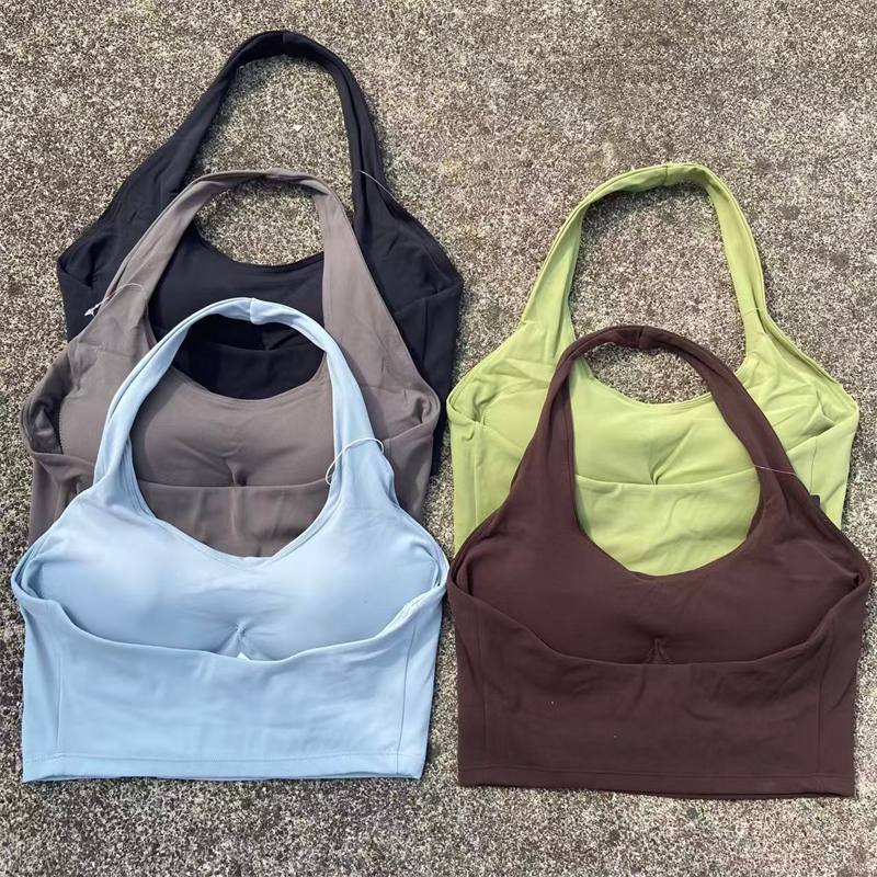 Halter Neck Sports Bra Women G - مراجعة Bralette Triangle Set وسعره