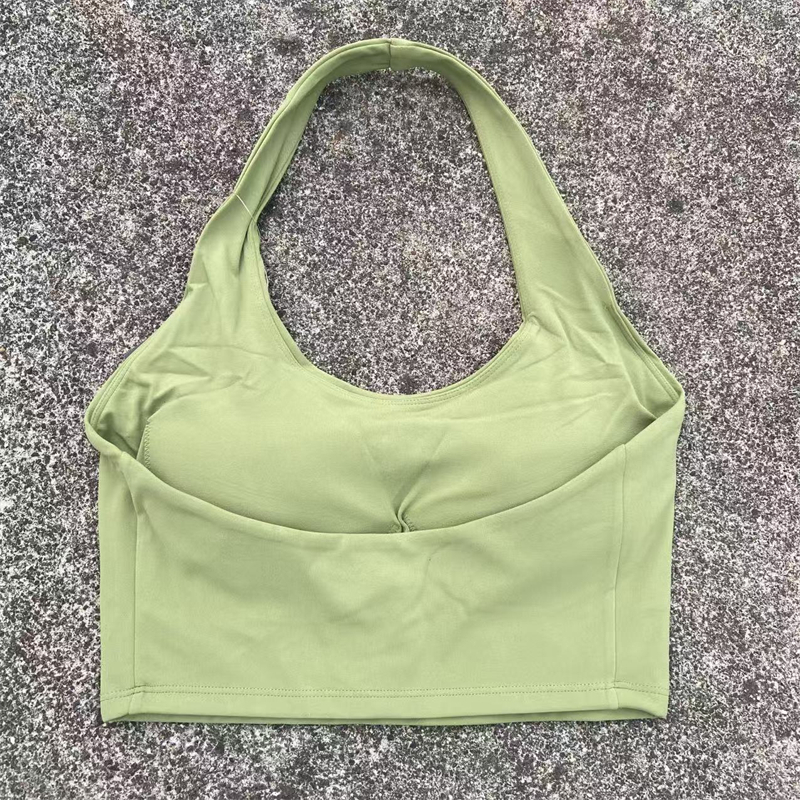Halter Neck Sports Bra Women G - مراجعة Bralette Triangle Set وسعره