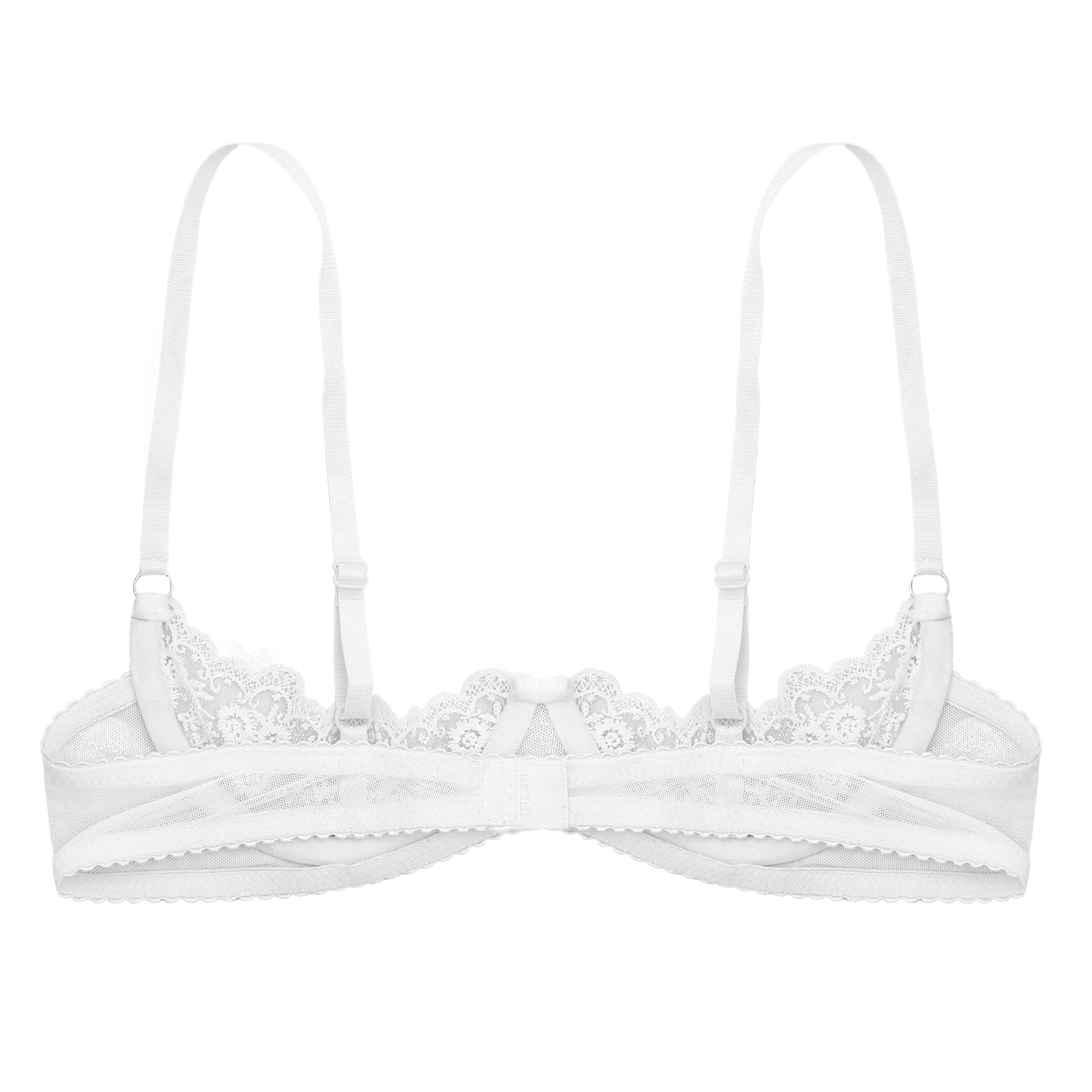 Women's Floral Lace Quarter Cu - مراجعة Bralette Triangle Set وسعره