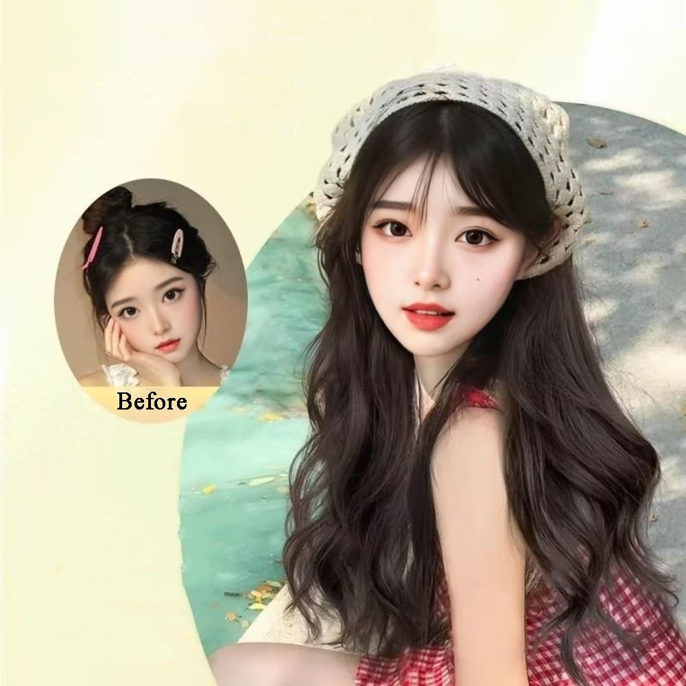 Fashion 65CM Wig Triangle Head - مراجعة Headband Summer Knit وسعره