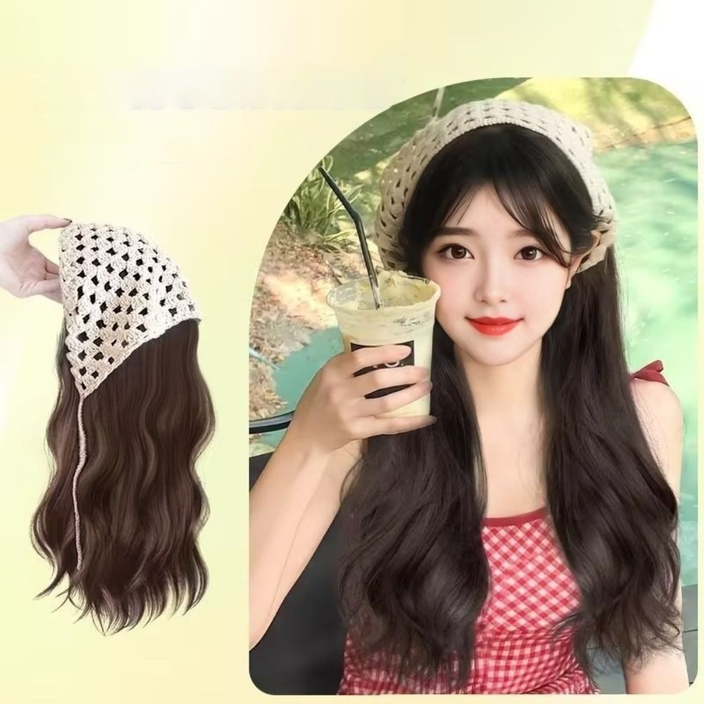 Fashion 65CM Wig Triangle Head - مراجعة Headband Summer Knit وسعره