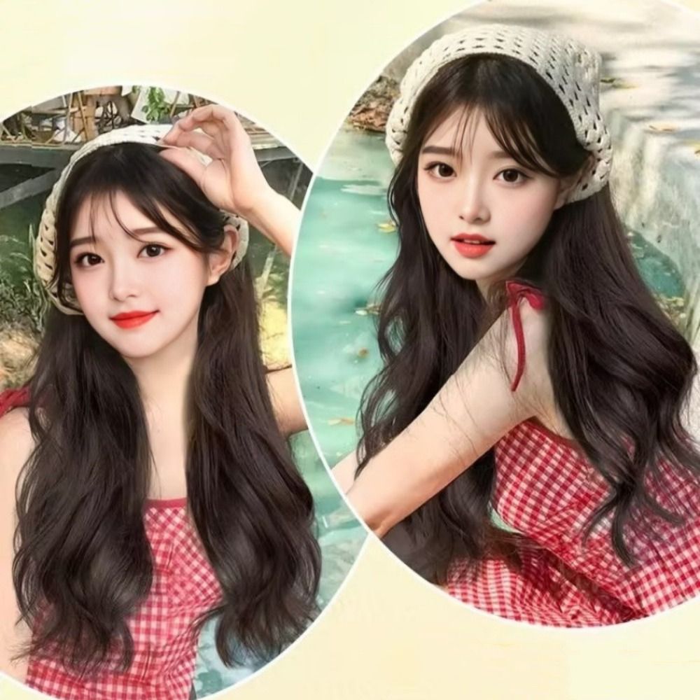 Fashion 65CM Wig Triangle Head - مراجعة Headband Summer Knit وسعره