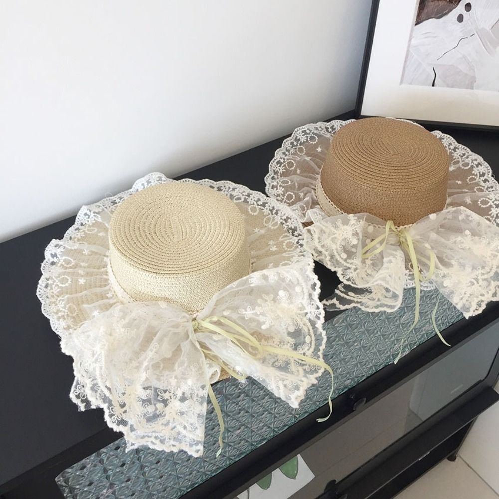 Floppy Lace Bow Sun Hat Breath - مراجعة Hat Floppy Wide وسعره