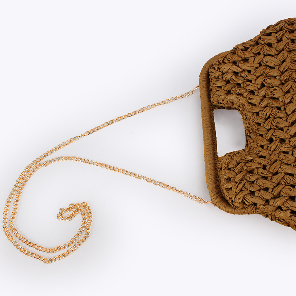 Elegant Ladies Chain Hand Knit - مراجعة Crochet Bag Raffia وسعره