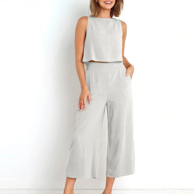 2025 New Summer Tops Cotton Li - مراجعة Linen Pant Wide وسعره