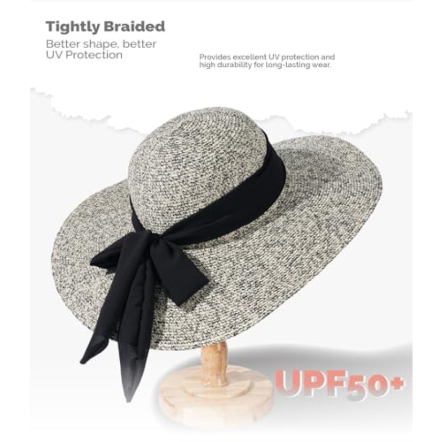 Hat Hut Wide Brim Beach Sun Ha - مراجعة Hat Floppy Wide وسعره