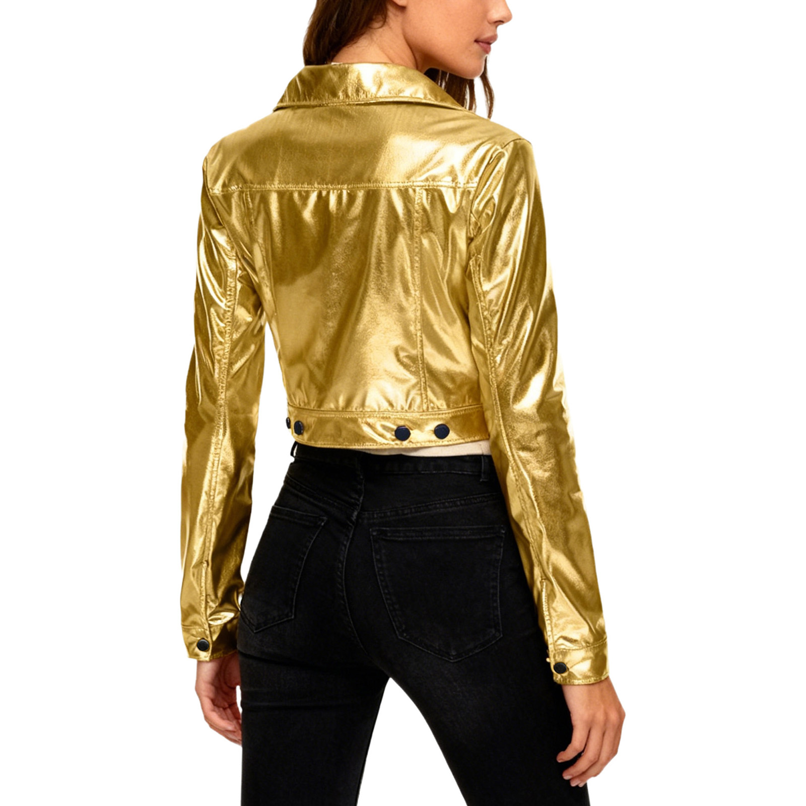 Womens Biker Motor Jacket Meta - مراجعة Crop Top Crochet وسعره
