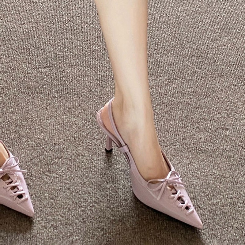 European-style Pointed-toe, Sl - مراجعة Sandal Strappy Heeled وسعره