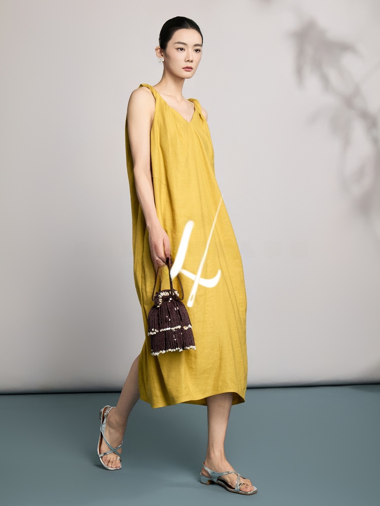 Natural Linen Summer New Style - مراجعة Linen Dress Wrap وسعره