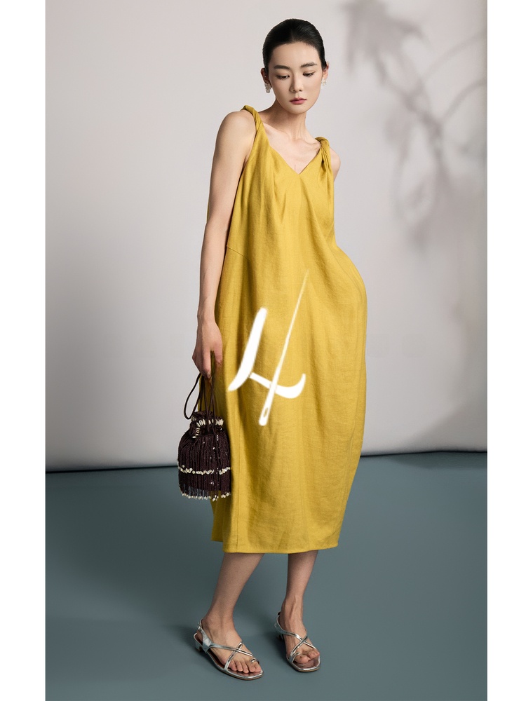 Natural Linen Summer New Style - مراجعة Linen Dress Wrap وسعره
