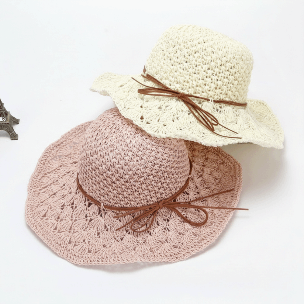 Handwoven Crochet Straw Hat Fo - مراجعة Hat Floppy Wide وسعره