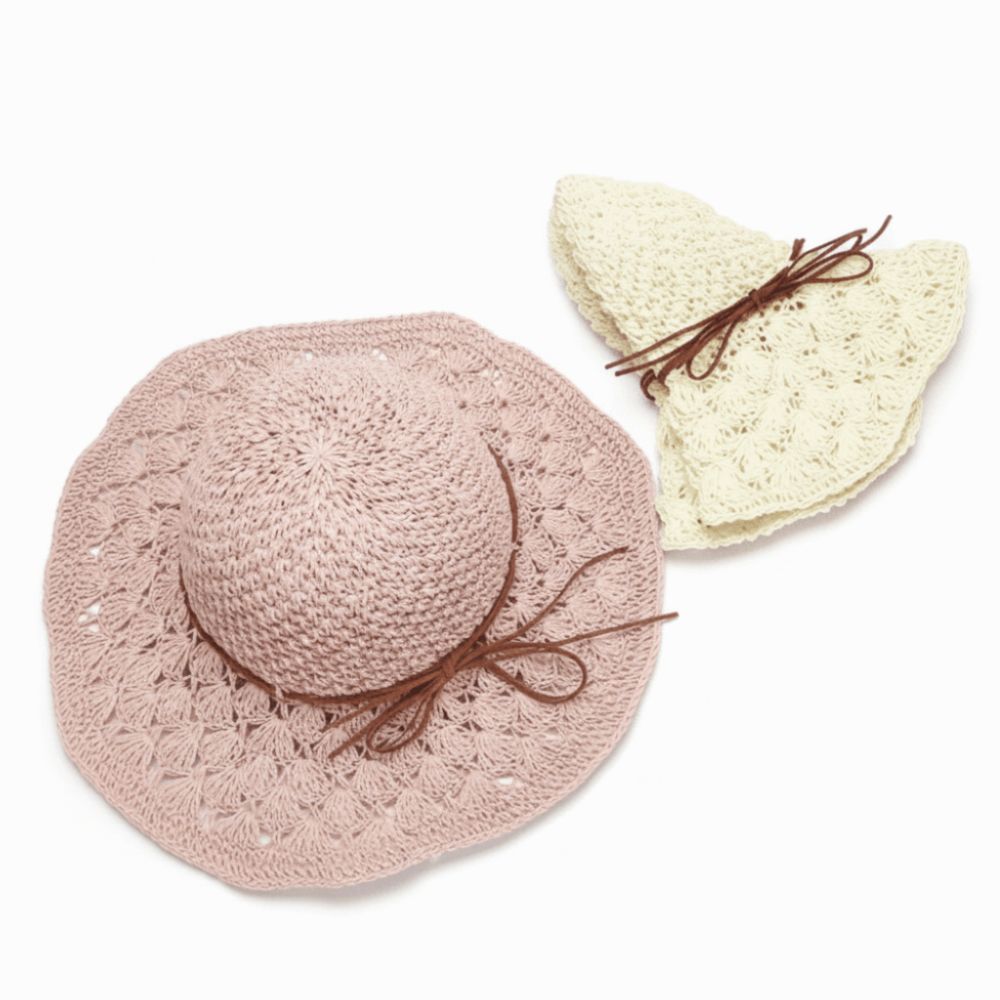 Handwoven Crochet Straw Hat Fo - مراجعة Hat Floppy Wide وسعره