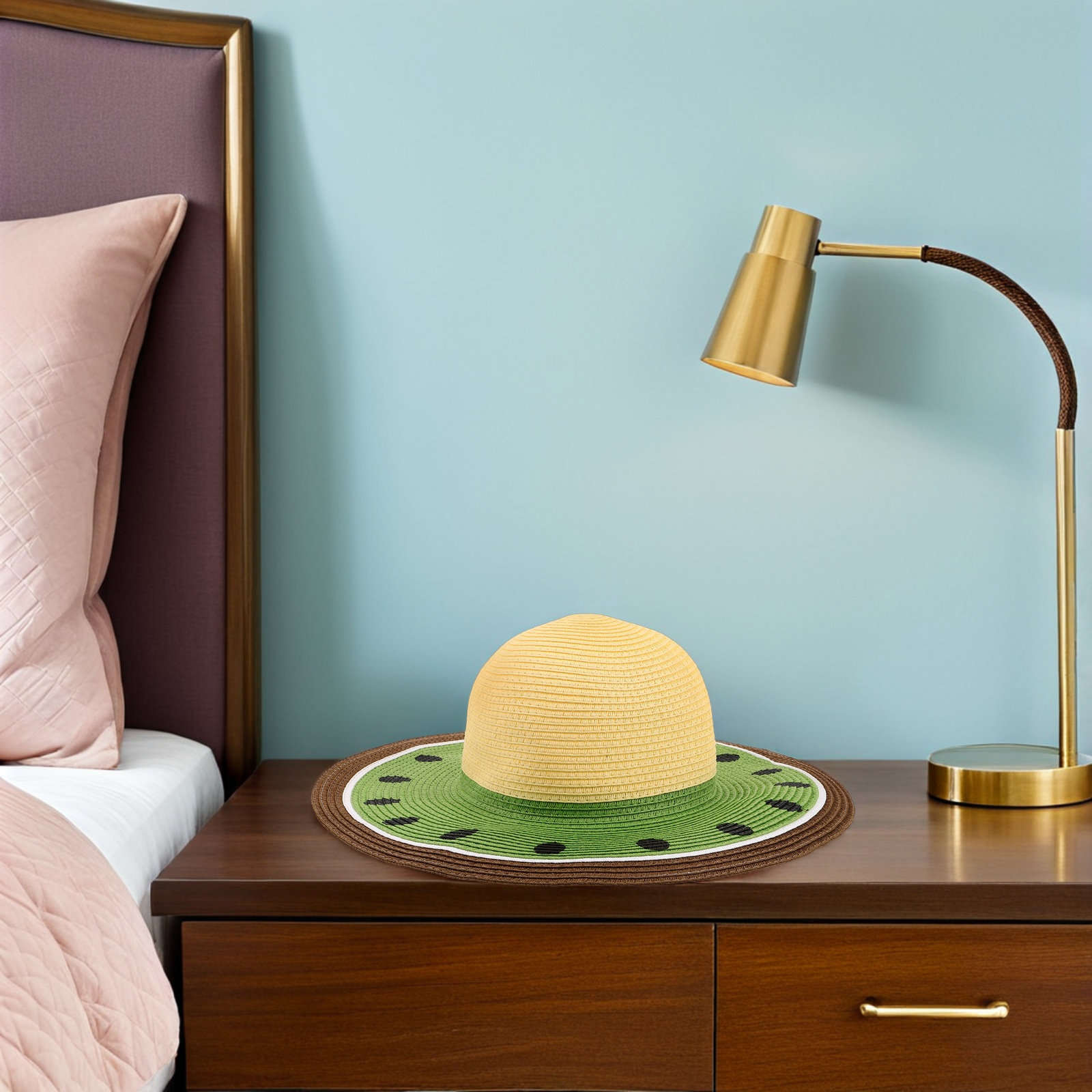 Women Watermelon Straw Sun Hat - مراجعة Hat Floppy Wide وسعره