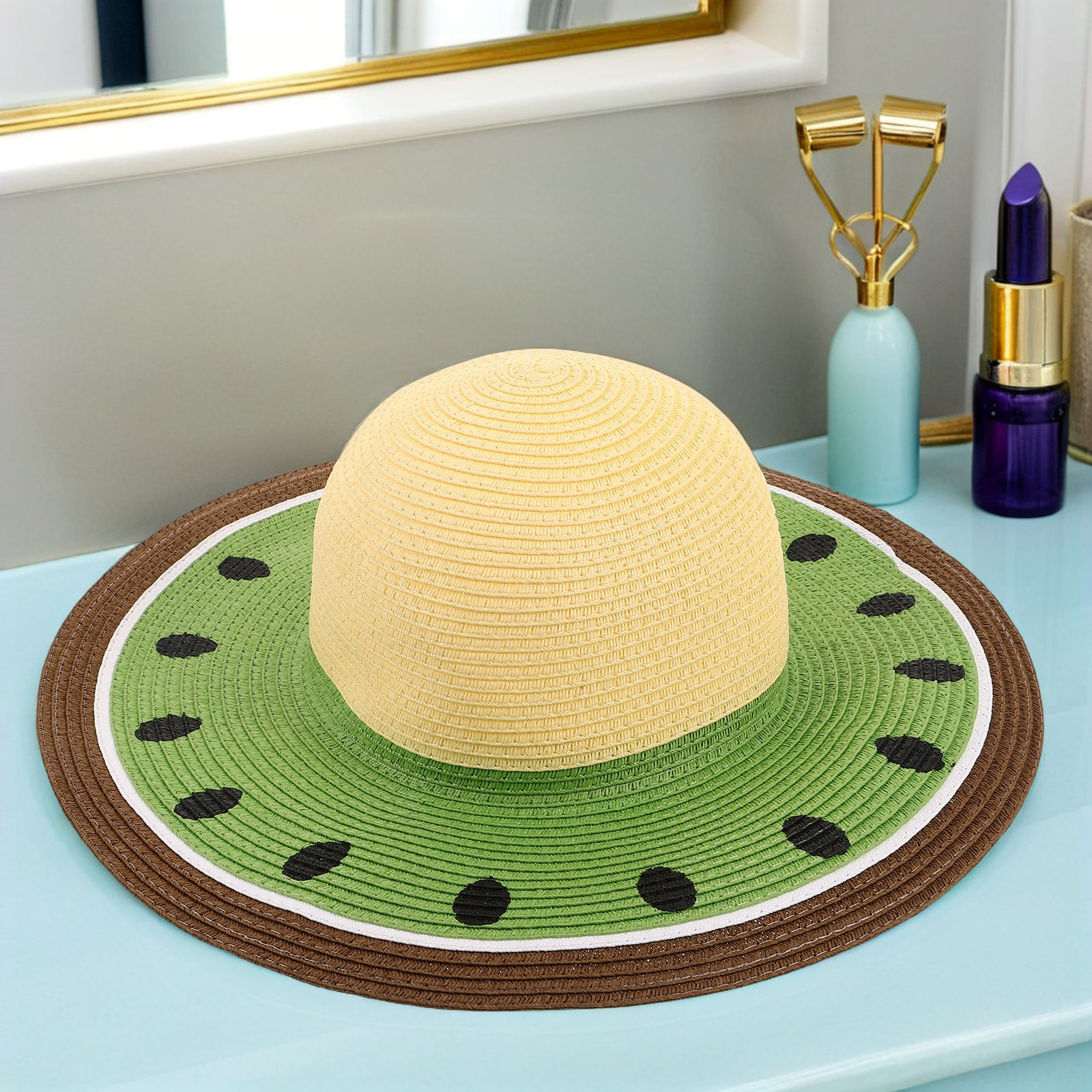Women Watermelon Straw Sun Hat - مراجعة Hat Floppy Wide وسعره