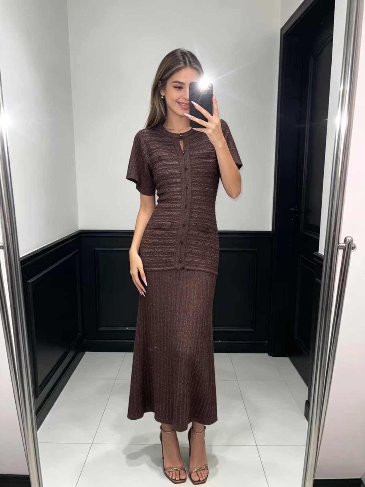 Knitted Slim Maxi Dress Women  - مراجعة Linen Dress Wrap وسعره