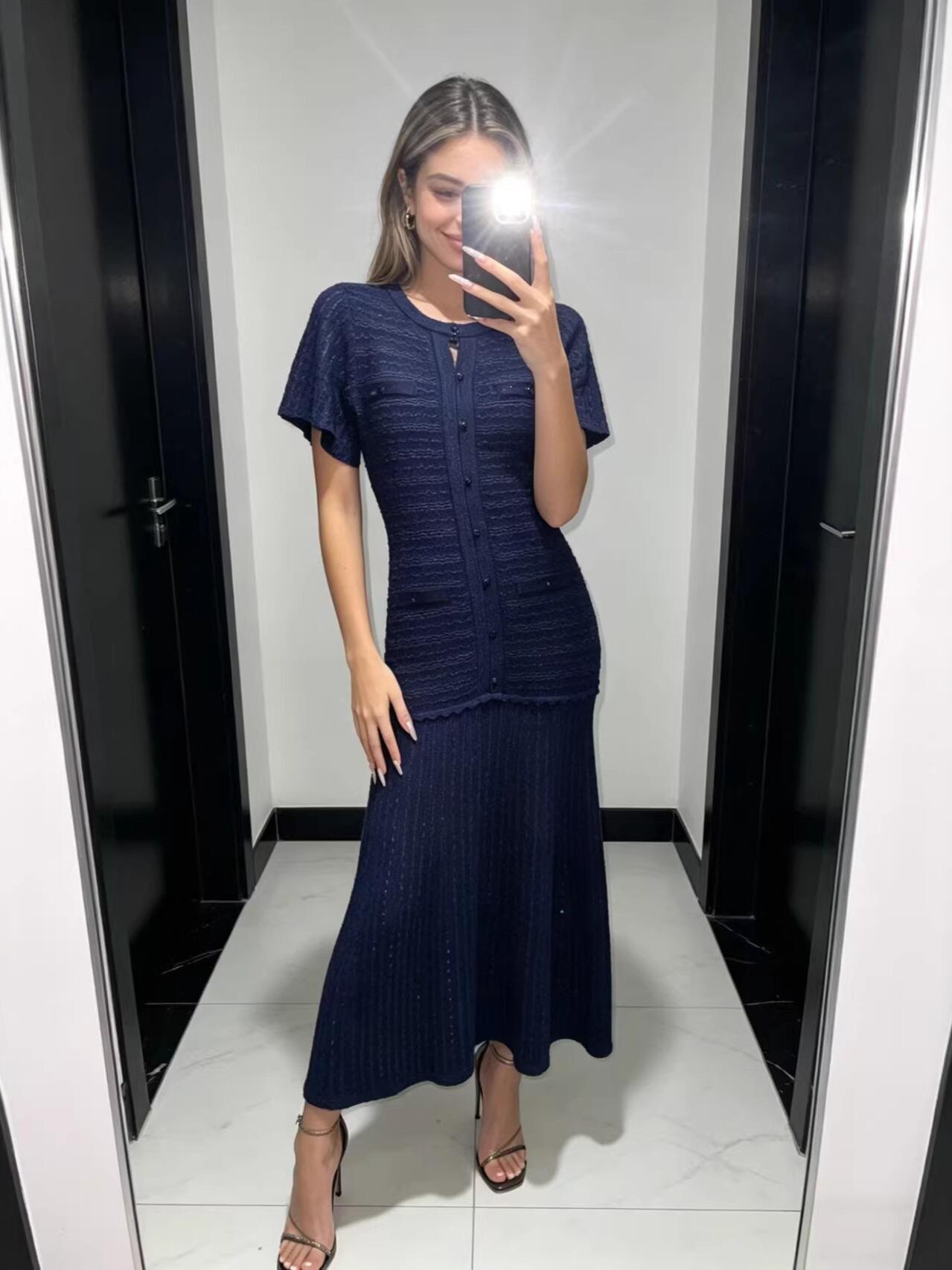 Knitted Slim Maxi Dress Women  - مراجعة Linen Dress Wrap وسعره