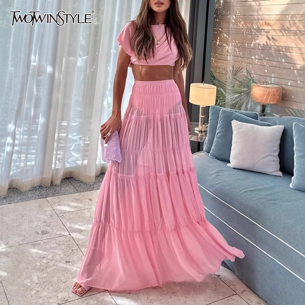 TWOTWINSTYLE Solid Two Piece S - مراجعة Romper Floral Print وسعره