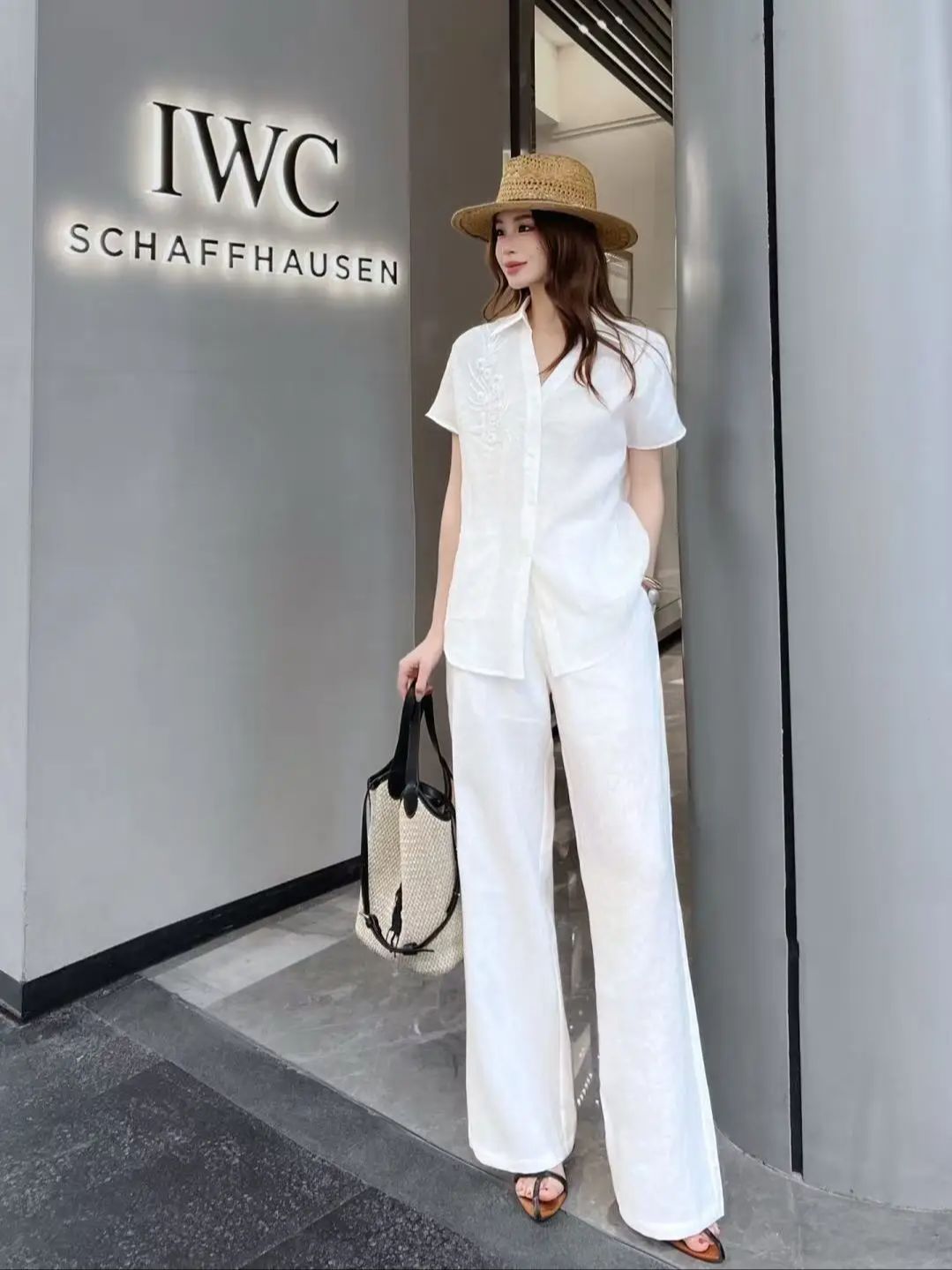 Minimalist style high quality  - مراجعة Linen Pant Wide وسعره