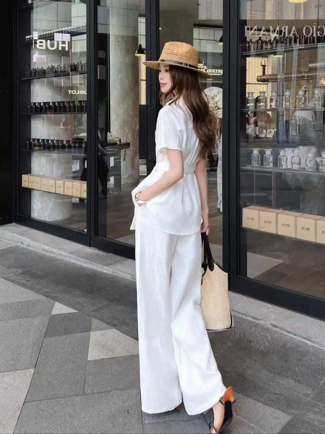 Minimalist style high quality  - مراجعة Linen Pant Wide وسعره