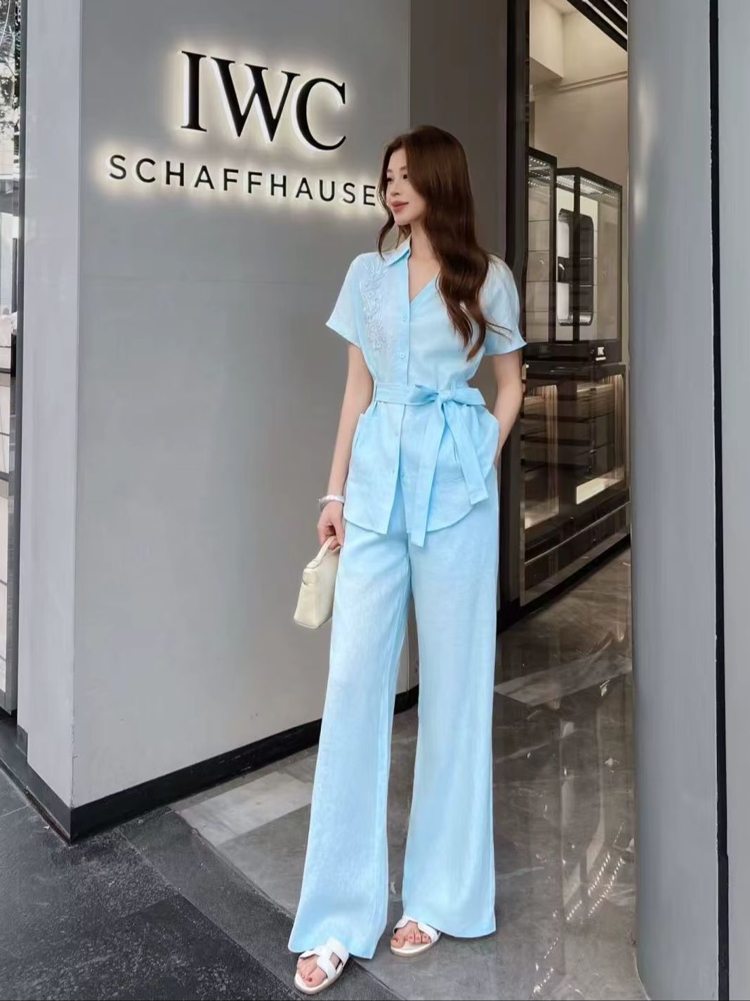 Minimalist style high quality  - مراجعة Linen Pant Wide وسعره
