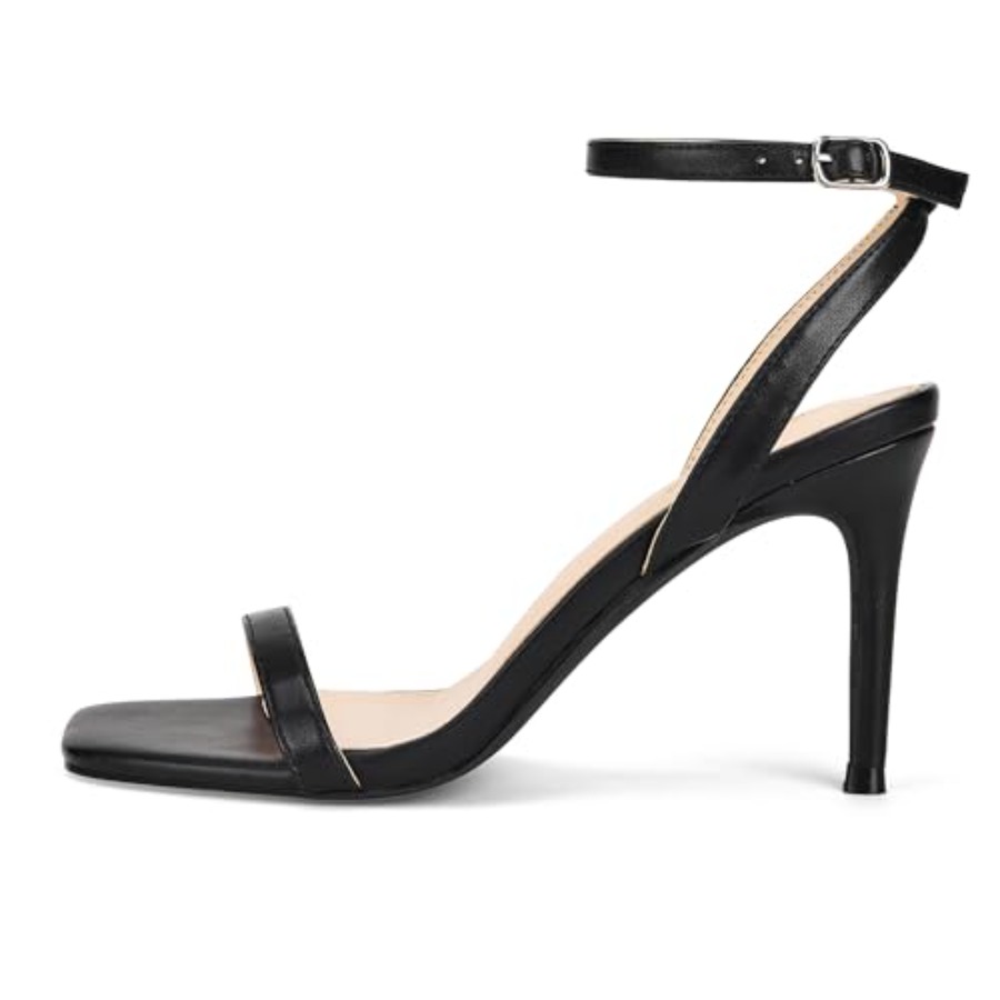 GENSHUO Women's Strappy High H - مراجعة Sandal Strappy Heeled وسعره