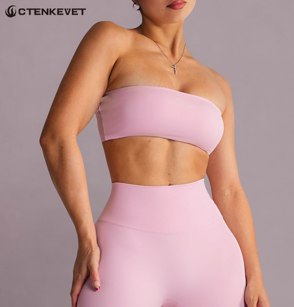 Strapless Sports Bra Gym Crop  - مراجعة Crop Top Crochet وسعره