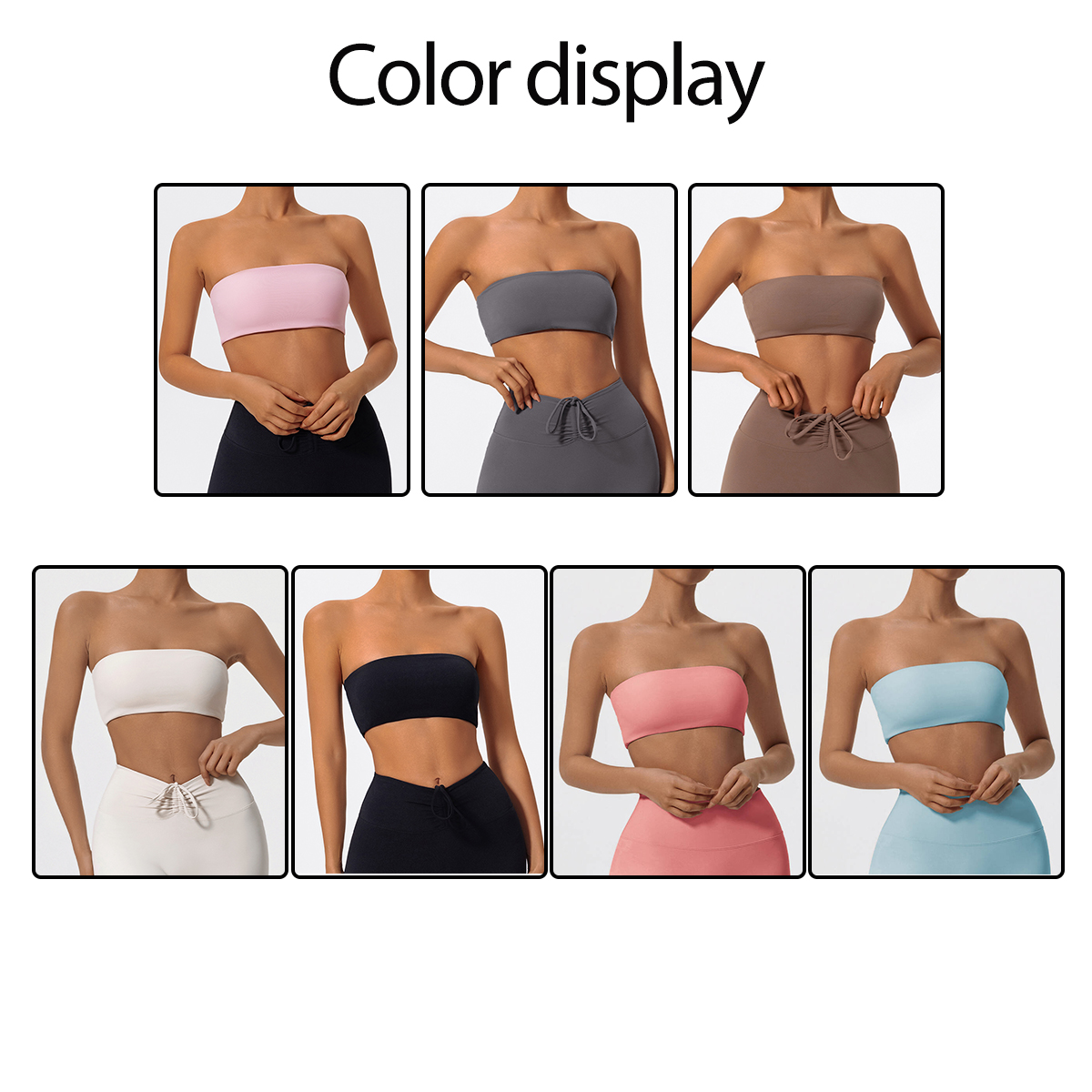 Strapless Sports Bra Gym Crop  - مراجعة Crop Top Crochet وسعره