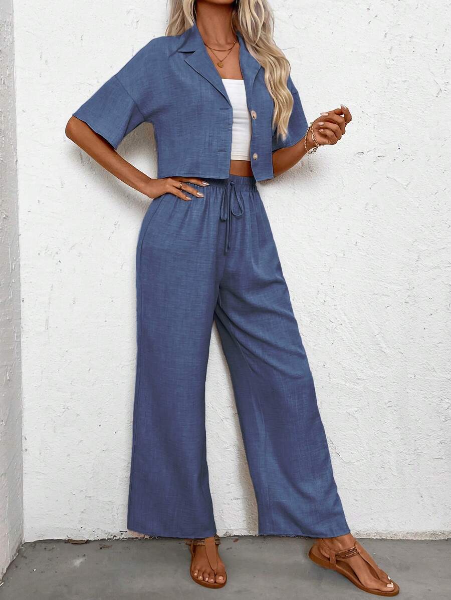 Womens Linen Short Sleeve Shir - مراجعة Linen Pant Wide وسعره