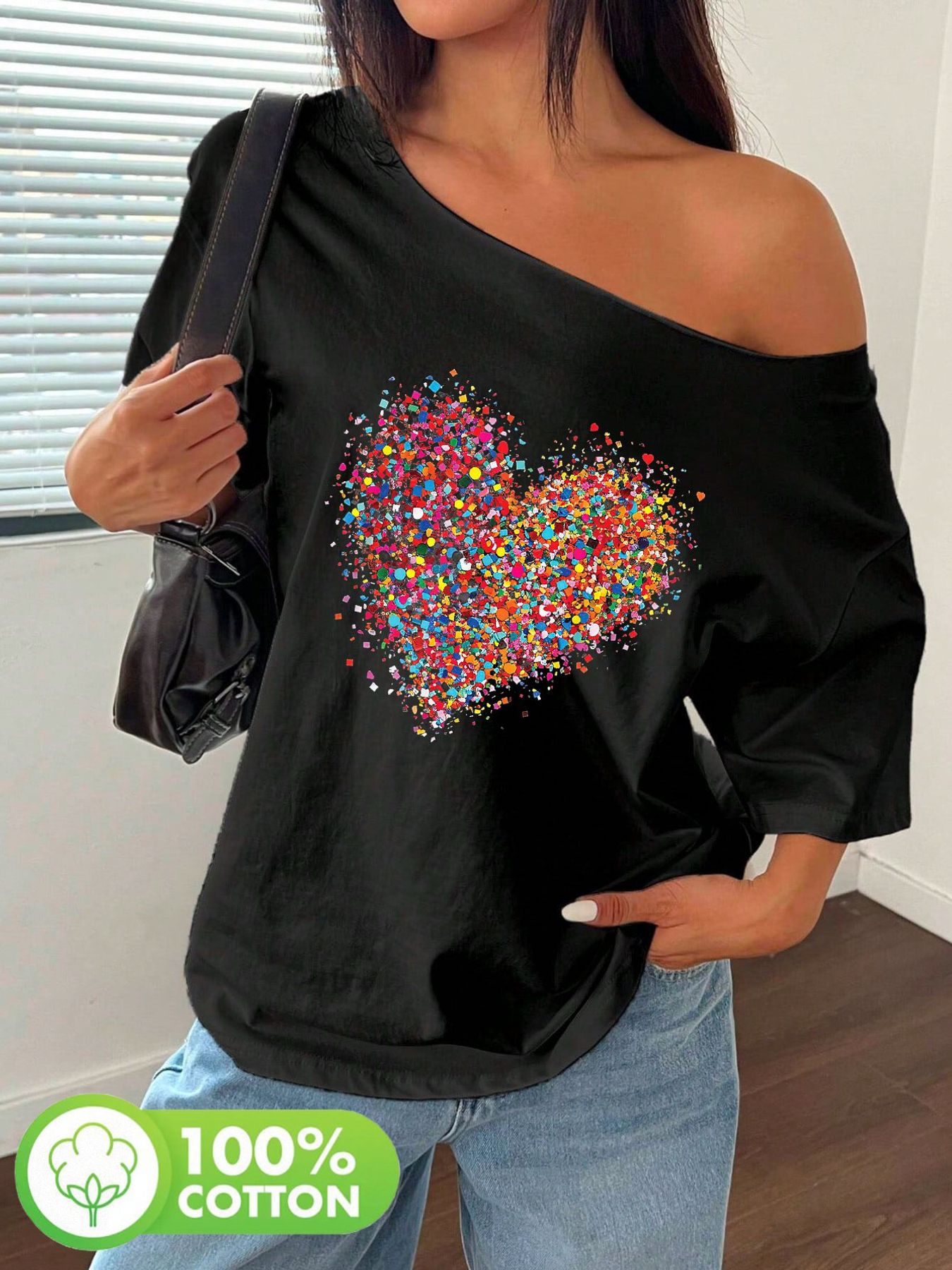 Plus Size 100% Cotton Shoulder - مراجعة Blouse Off Shoulder وسعره