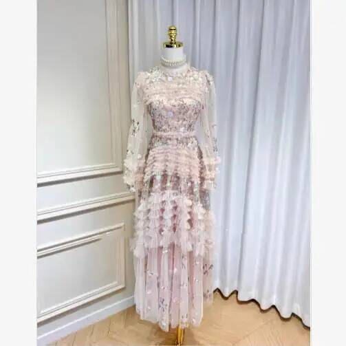 Summer Autumn Fashion Flower E - مراجعة Linen Dress Wrap وسعره