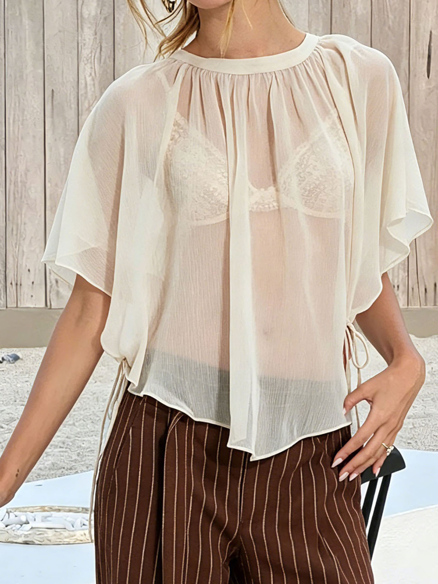 Women s Sheer Lace Kimono Card - مراجعة Kimono Sheer Floral وسعره