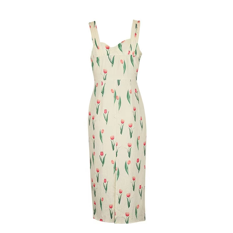 Fashionable Floral Print Crop  - مراجعة Midi Skirt Floral وسعره