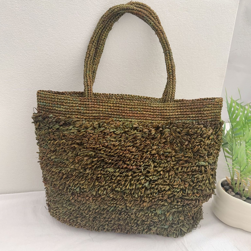 Raffia Hand-crocheted Shoulder - مراجعة Crochet Bag Raffia وسعره