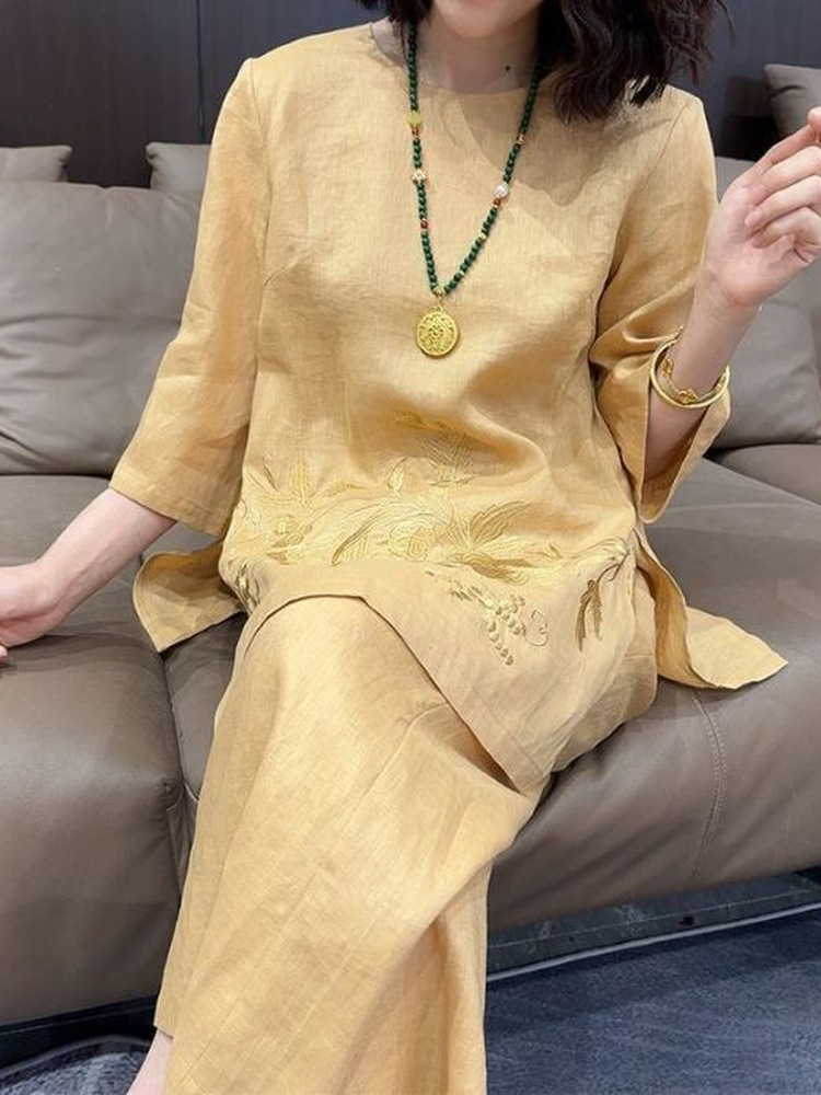 High-End Lightweight Cotton Li - مراجعة Linen Pant Wide وسعره