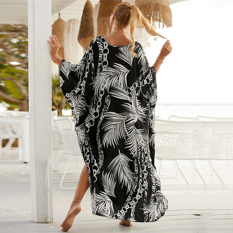 Women's Plus Size Animal Print - مراجعة Cover Up Kaftan وسعره