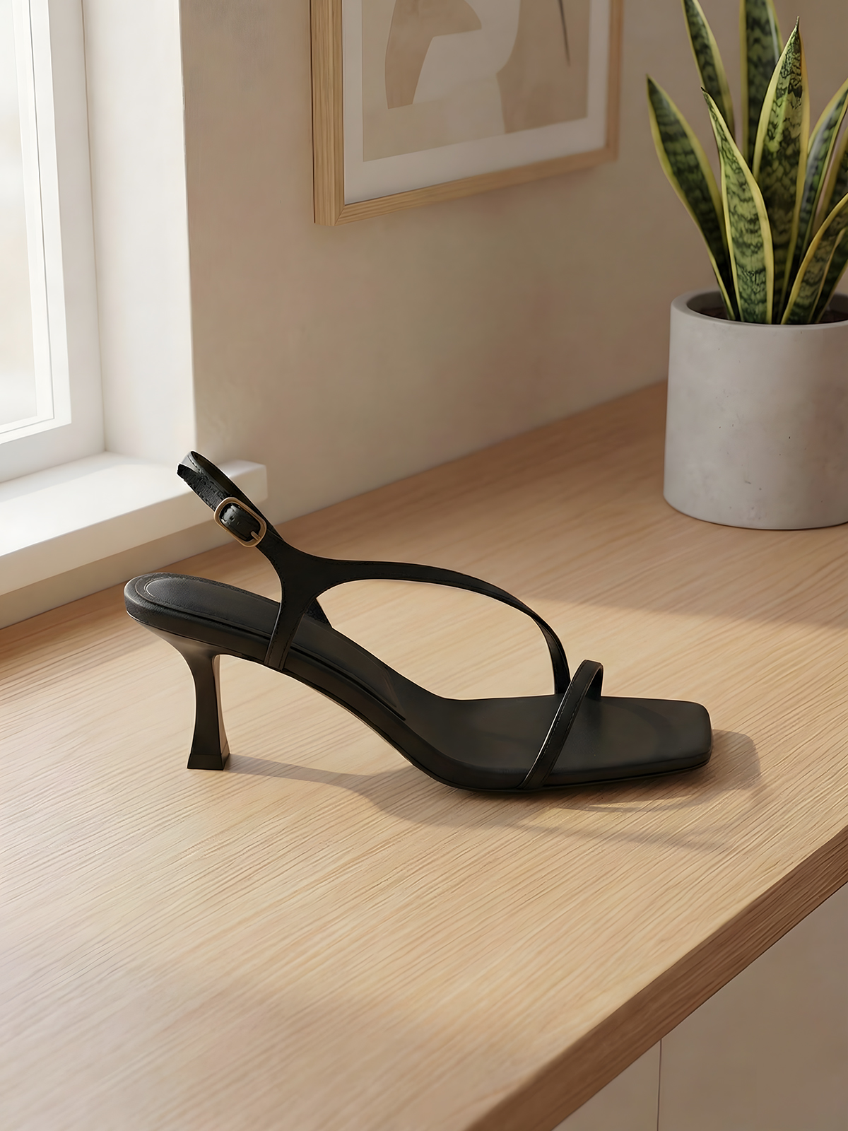 Elegant Genuine Leather Strapp - مراجعة Sandal Strappy Heeled وسعره