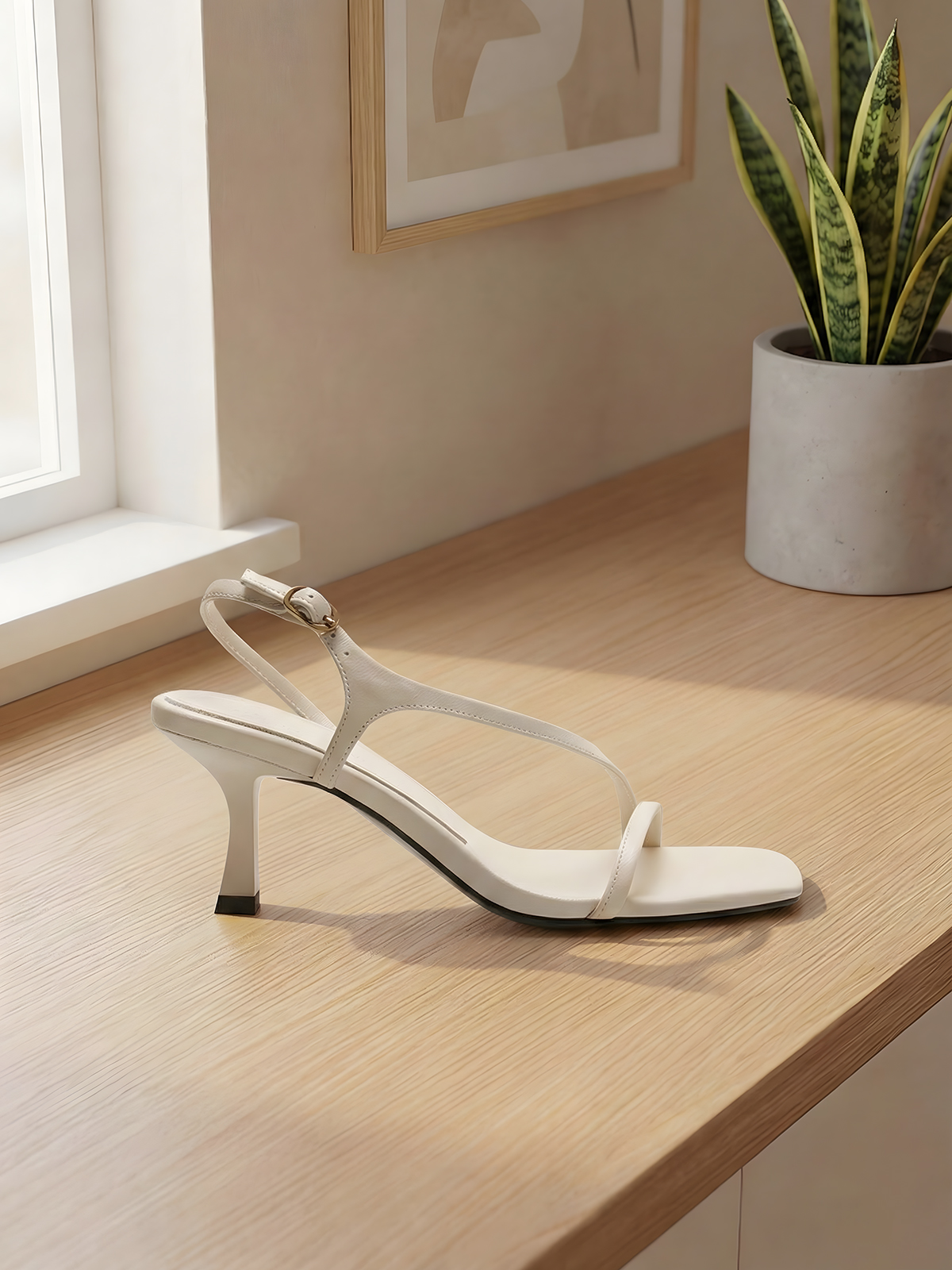 Elegant Genuine Leather Strapp - مراجعة Sandal Strappy Heeled وسعره