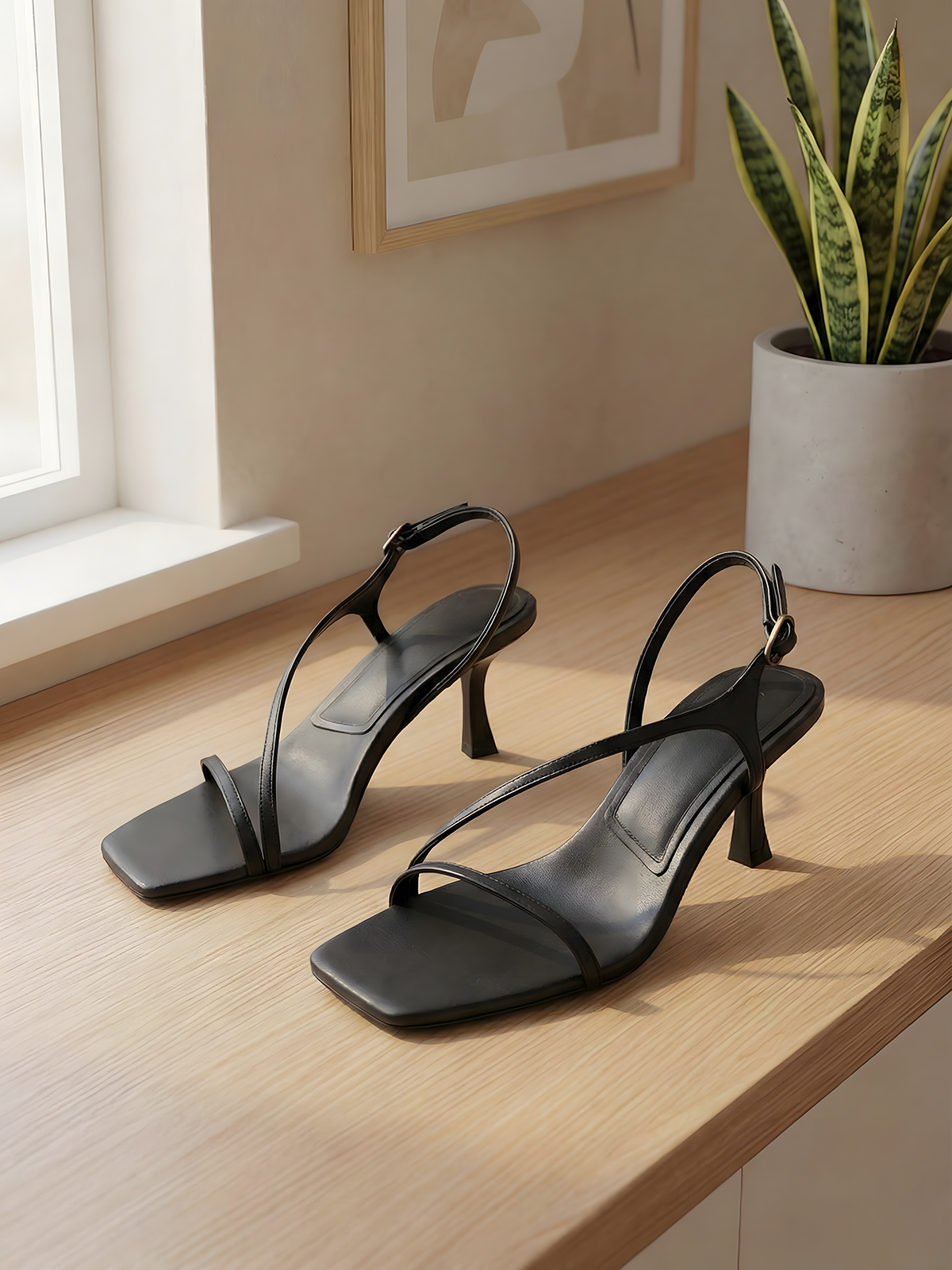 Elegant Genuine Leather Strapp - مراجعة Sandal Strappy Heeled وسعره