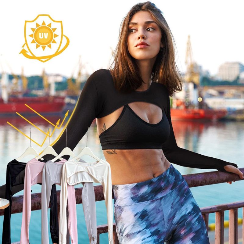 Modal Ice Silk Arm Sleeves Ult - مراجعة Crop Top Crochet وسعره
