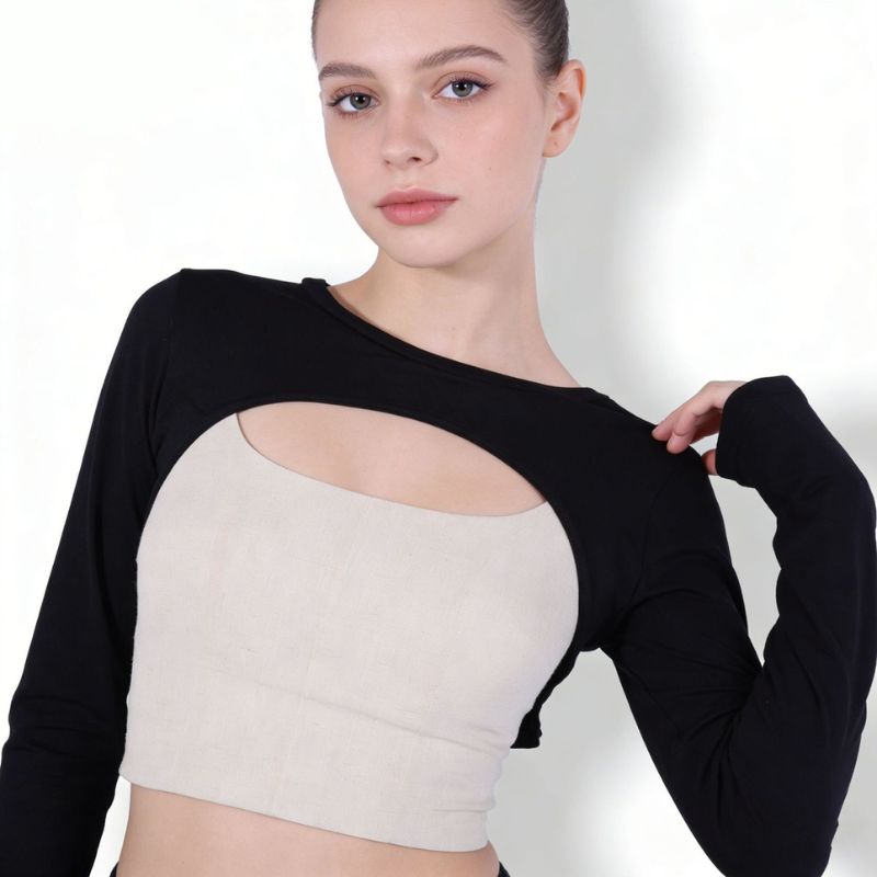 Modal Ice Silk Arm Sleeves Ult - مراجعة Crop Top Crochet وسعره
