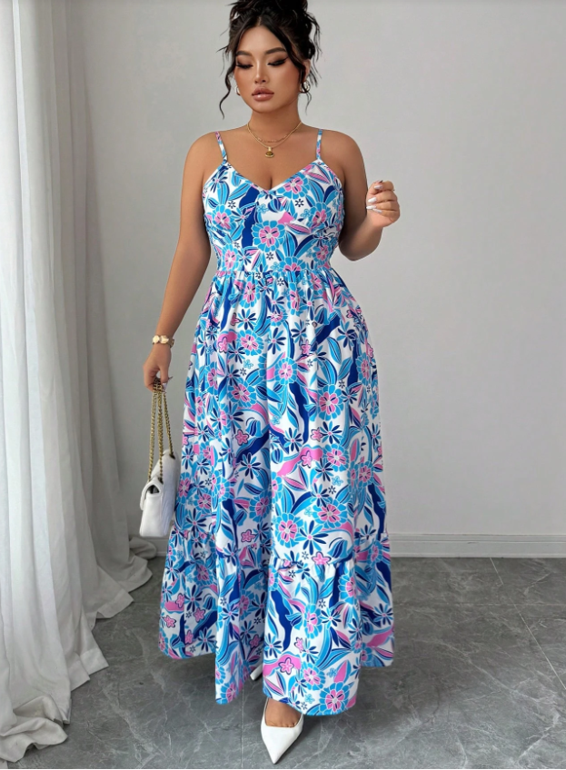 Plus Size Women's Floral Print - مراجعة Romper Floral Print وسعره