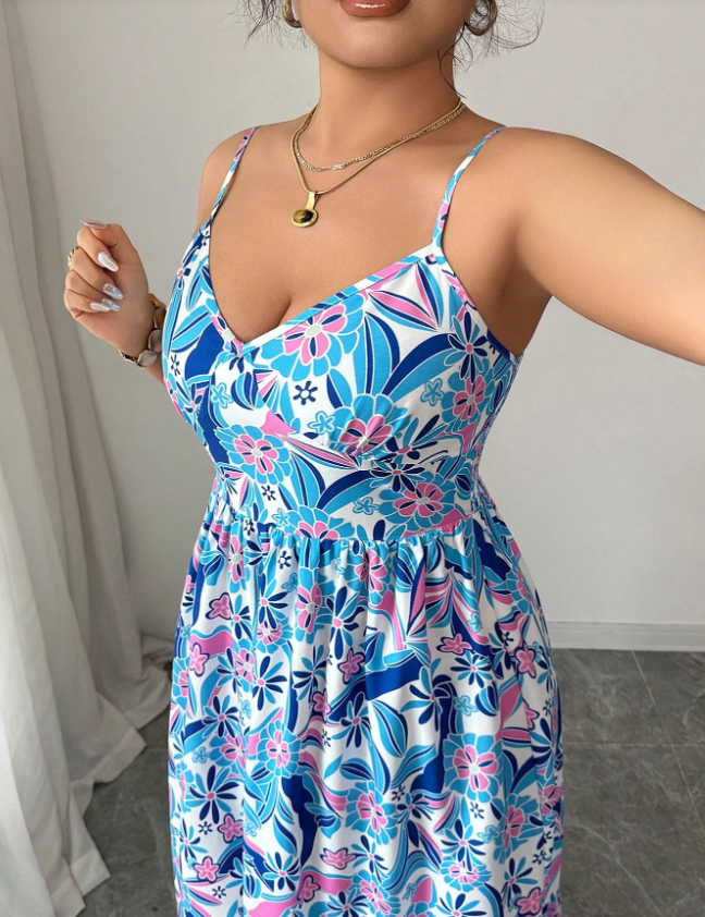 Plus Size Women's Floral Print - مراجعة Romper Floral Print وسعره