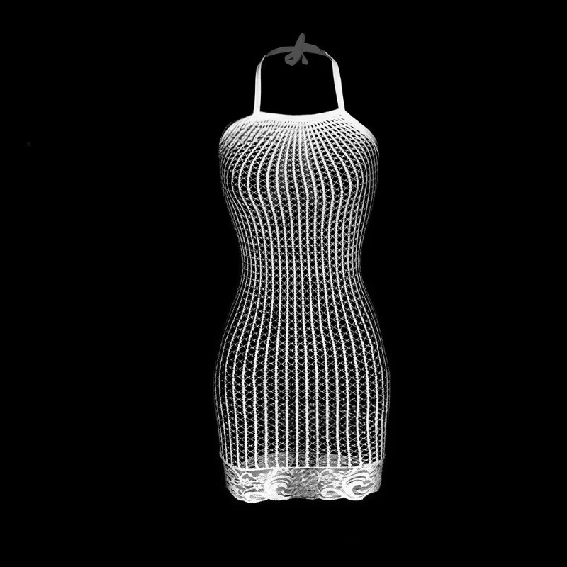 1PC Women Sexy Fishnet Cover U - مراجعة Cover Up Kaftan وسعره